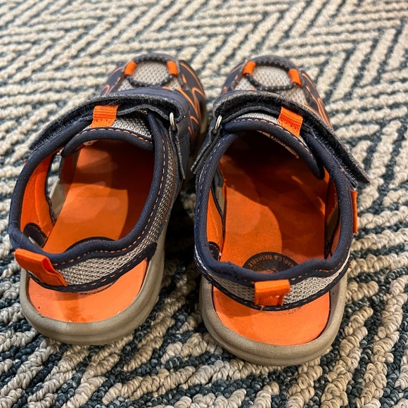 EUC OshKosh Blue Orange toddler boys summer sneaker sandals size 9C - Picture 3 of 6